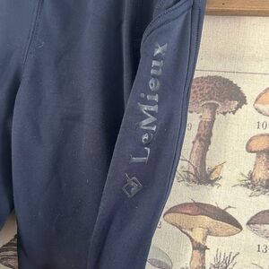 LeMieux Thermal Knee Patch Breeches Navy